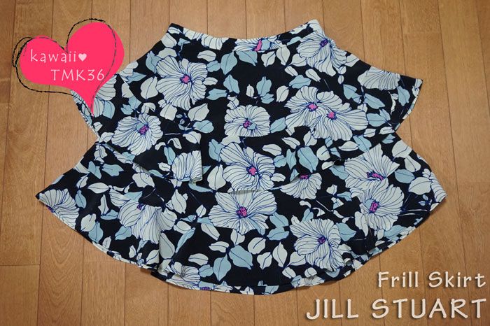 JILL STUART（ジルスチュアート）の花柄フリルスカート